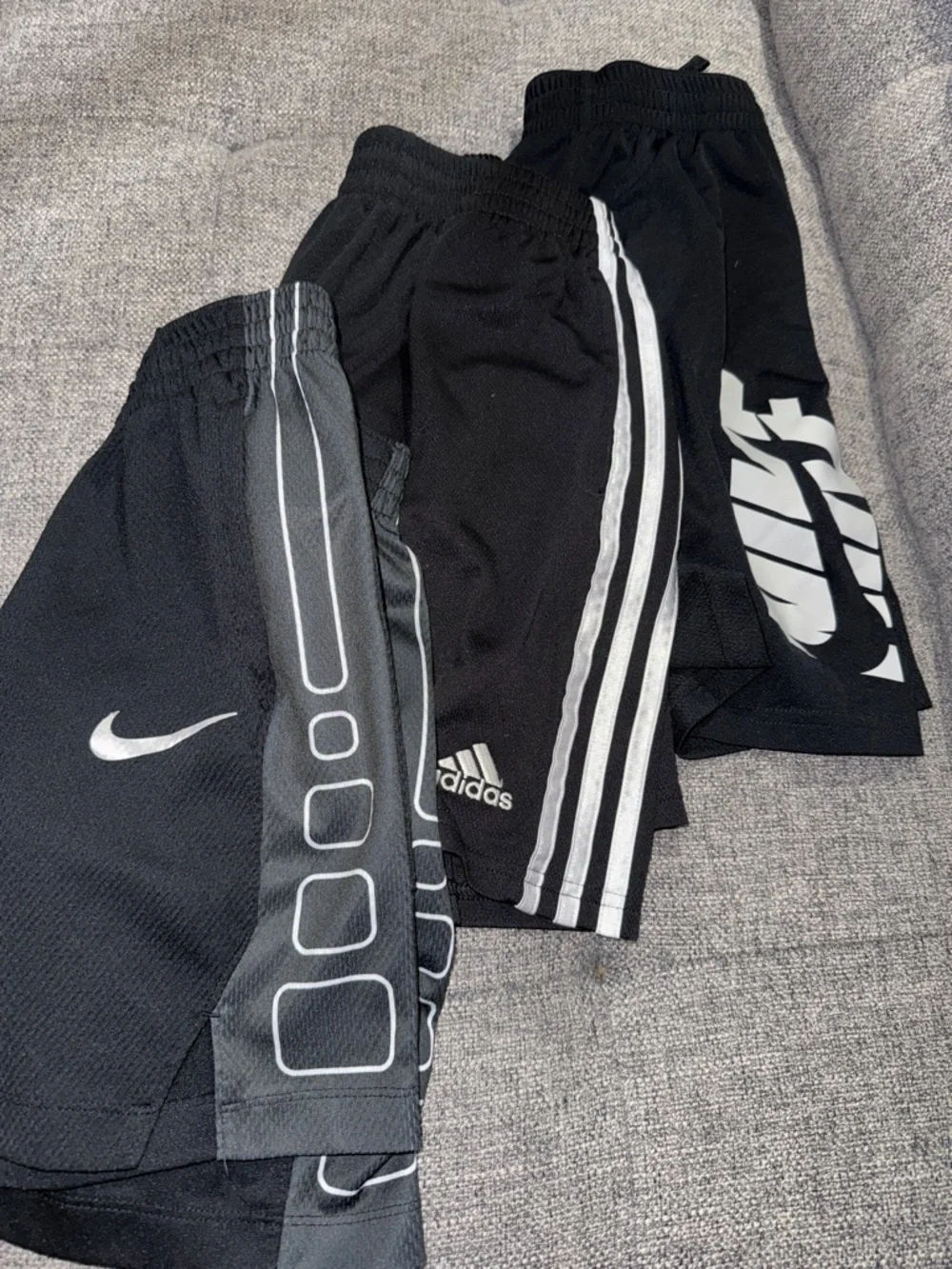 Nike and adidas athletic shorts bundle boys size medium (10-12)